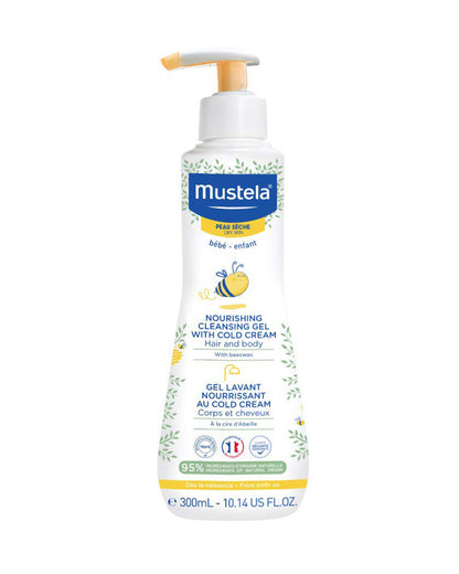 Mustela Nourishing Baby Cleansing Gel with Cold Cream-Baby Body Wash-With Avocado