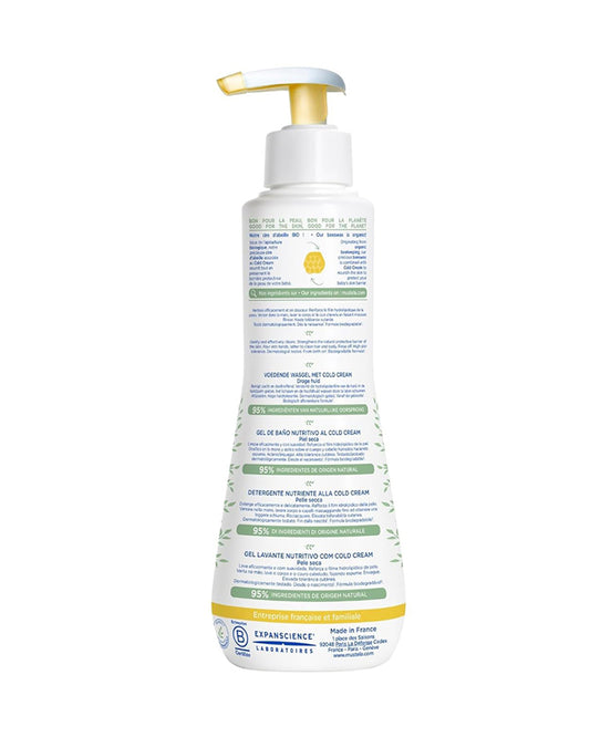 Mustela Nourishing Baby Cleansing Gel with Cold Cream-Baby Hair & Body Wash-With Avocado-pH Balanced & Tear Free Formula