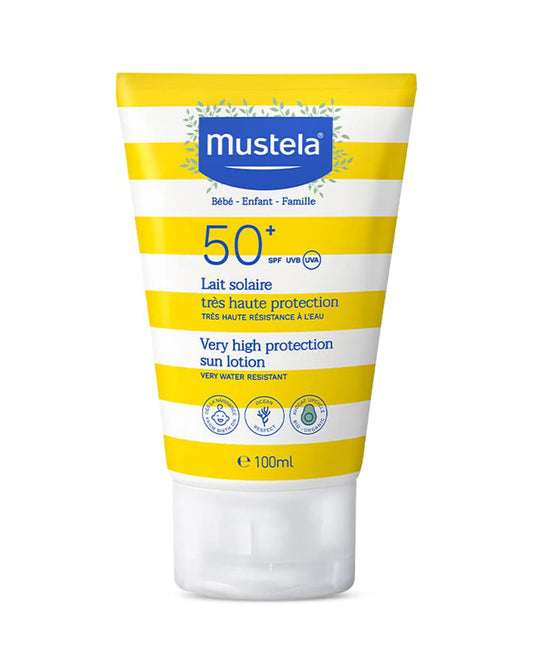 Mustela High Protection SPF 50+ Baby Sunscreen-With Avocado-Stays Effective in Water