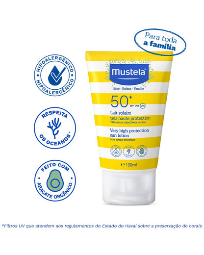 Mustela High Protection SPF 50+ Baby Sunscreen-With Avocado