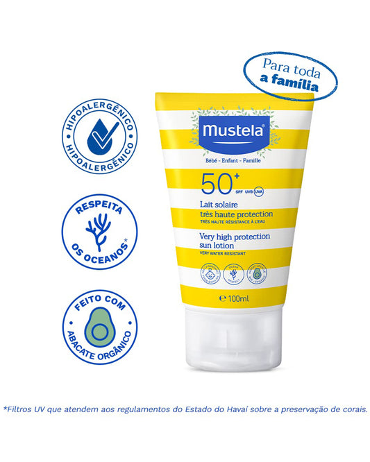 Mustela High Protection SPF 50+ Baby Sunscreen-With Avocado