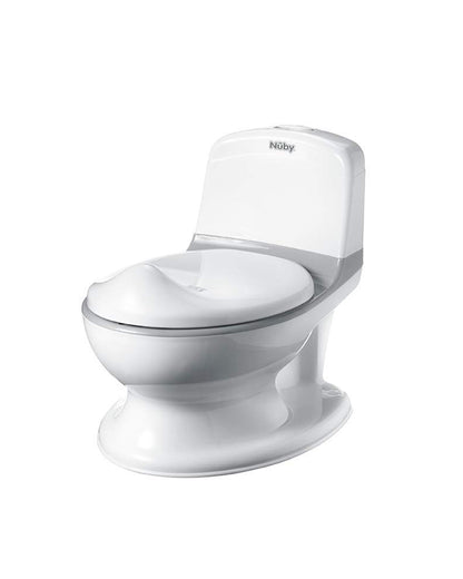 Nuby My Real Potty Realistic Training Chair-With Flushing Sound-18 to 36M-White