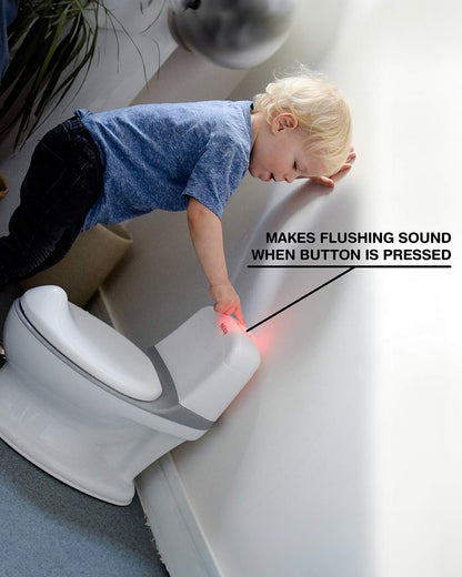 Nuby My Real Potty Realistic Training Chair-With Flushing Sound-18 to 36M-White