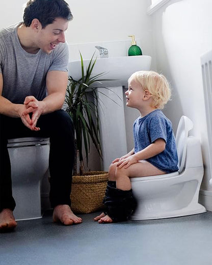 Nuby My Real Potty Realistic Training Chair-With Flushing Sound-18 to 36M-White