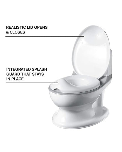 Nuby My Real Potty Realistic Training Chair-With Flushing Sound-18 to 36M-White