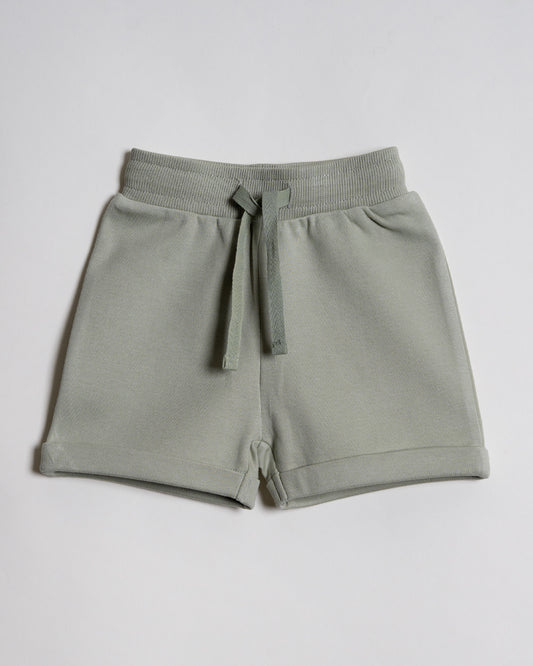 Twingle 100% Organic Cotton T-shirt & Shorts Set-Adjustable Waistband-Tag-Free Design-White-Elephant Print-For Infants