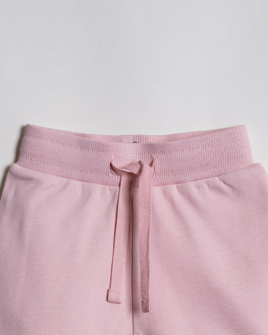 Twingle 100% Organic Cotton T-shirt & Shorts Set-Adjustable Waistband-Tag-Free Design-White-Floral Print-For Infants