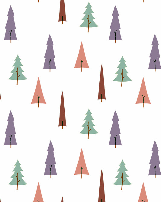 Tiny Snooze Organic Cotton Muslin Reversible Burp Cloth-Enchanted Forest-Set of 2-For Infants