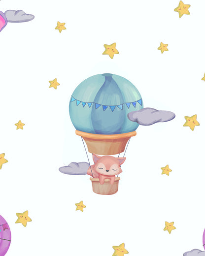 Tiny Snooze Organic Cotton Muslin Reversible Burp Cloth-Sky is the Limit-Set of 2-For Infants