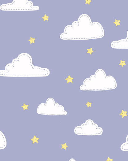 Tiny Snooze Organic Cotton Muslin Reversible Burp Cloth-Sky is the Limit-Set of 2-For Infants