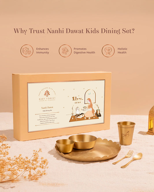 Baby Forest Nanhi Dawat Kids Dining Set-Pack of 6-Feeding Set For Baby Birthday