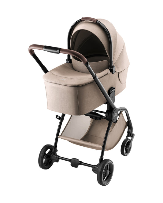 Britax Rio Lightweight Stroller-Height Adjustable Parent Handle Bar-Reversible & Flat Reclining Seat-One Hand Fold-Includes Cup Holder, Car Seat & Carry Cot Adapters-For 0 to 4Y (Upto 22Kg)-Teak