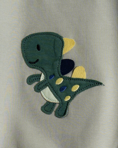 Twingle 100% Organic Cotton Sweatshirt & Joggers Set-Adjustable Waistband-Tag-Free Design-Sage Green-Solid-For Infants