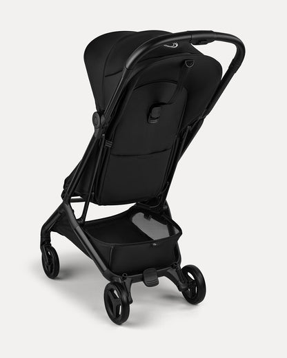 Bugaboo Butterfly 2 Cabin Friendly Stroller-One Second Ultra Compact Fold-Flat Reclining Seat-Large Storage Basket-Car Seat Compatible-2 Years Warranty-For 0 to 4Y-Midnight Black