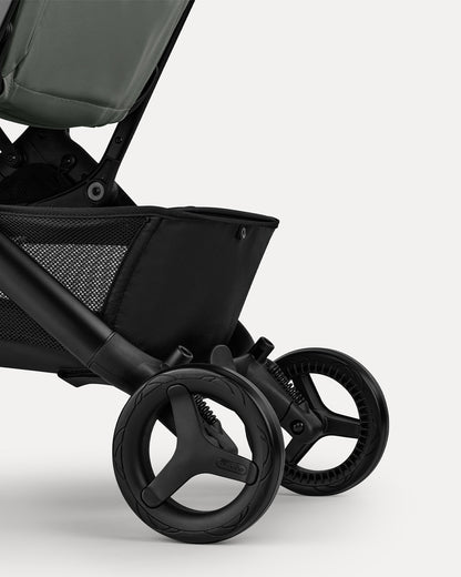 Bugaboo Butterfly 2 Cabin Friendly Stroller-One Second Ultra Compact Fold-Flat Reclining Seat-Large Storage Basket-Car Seat Compatible-2 Years Warranty-For 0 to 4Y-Midnight Black