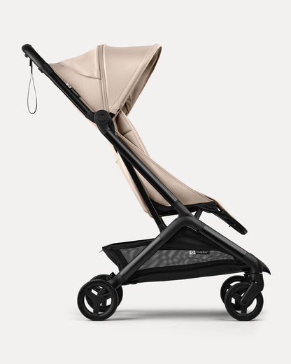 Bugaboo Butterfly 2 Cabin Friendly Stroller-One Second Ultra Compact Fold-Flat Reclining Seat-Large Storage Basket-Car Seat Compatible-2 Years Warranty-For 0 to 4Y-Desert Taupe