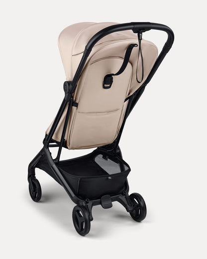 Bugaboo Butterfly 2 Cabin Friendly Stroller-One Second Ultra Compact Fold-Flat Reclining Seat-Large Storage Basket-Car Seat Compatible-2 Years Warranty-For 0 to 4Y-Desert Taupe