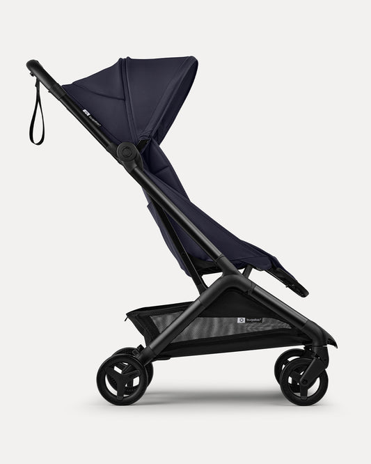 Bugaboo Butterfly 2 Cabin Friendly Stroller-One Second Ultra Compact Fold-Flat Reclining Seat-Large Storage Basket-Car Seat Compatible-2 Years Warranty-For 0 to 4Y-Deep Indigo