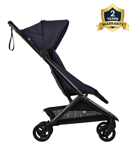 Bugaboo Butterfly 2 Cabin Friendly Stroller-One Second Ultra Compact Fold-Flat Reclining Seat-Large Storage Basket-Car Seat Compatible-2 Years Warranty-For 0 to 4Y-Deep Indigo
