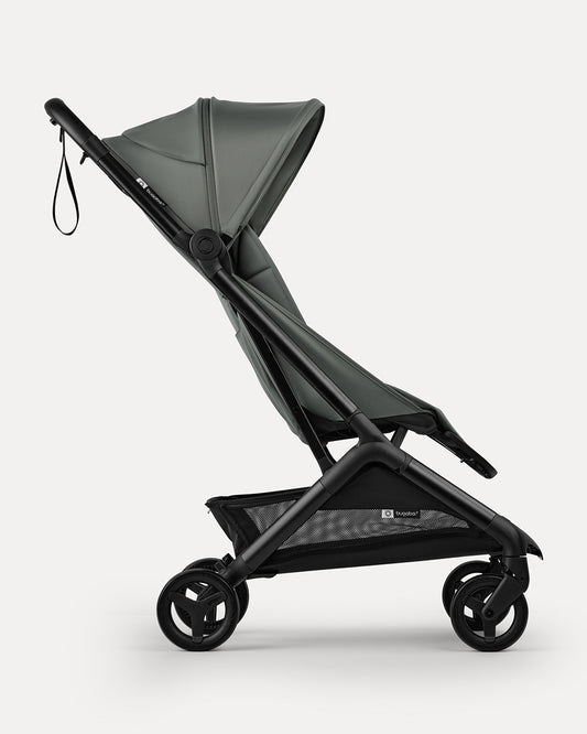 Bugaboo Butterfly 2 Cabin Friendly Stroller-One Second Ultra Compact Fold-Flat Reclining Seat-Large Storage Basket-Car Seat Compatible-2 Years Warranty-For 0 to 4Y-Forest Green