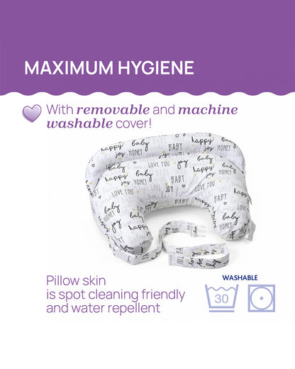Boppy Deluxe Nursing Pillow-Multifunctional Use-White-Hello Baby-0M+