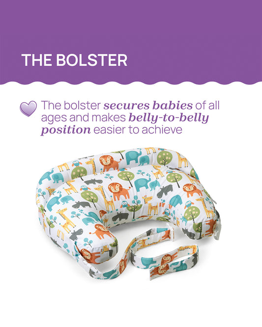 Boppy Deluxe Nursing Pillow-Multifunctional Use-Multicolor-Peaceful Jungle-0M+