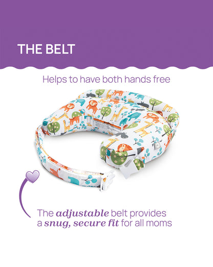 Boppy Deluxe Nursing Pillow-Multifunctional Use-Multicolor-Peaceful Jungle-0M+