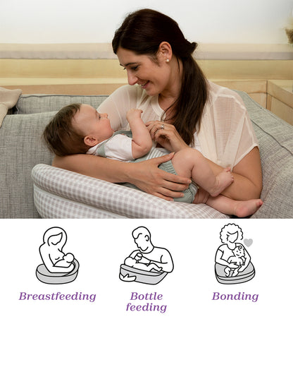 Boppy Deluxe Nursing Pillow-Multifunctional Use-Multicolor-Peaceful Jungle-0M+