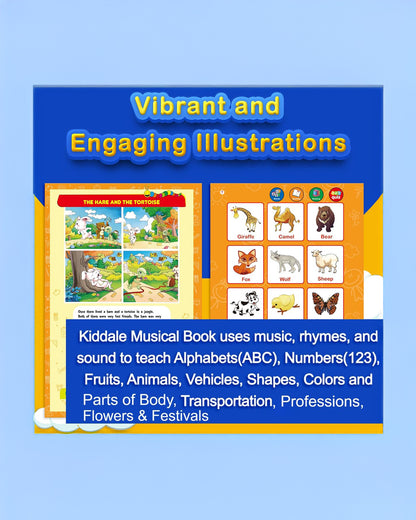 Kiddale Kindergarten Play & Learn Sound Book With Activity Rhymes & Stories-Learning & Educational Toys-12M+
