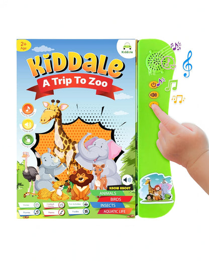 Kiddale A Trip To Zoo Sound Book With Activity Rhymes & Stories-Learning & Educational Toys-24M+