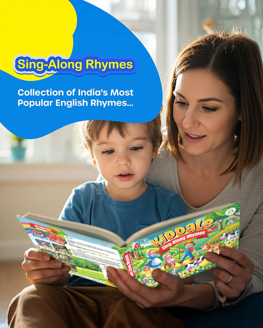 Kiddale Sing Along Rhymes Sound Book-10 Beloved Rhymes-Learning & Educational Toys-12M+