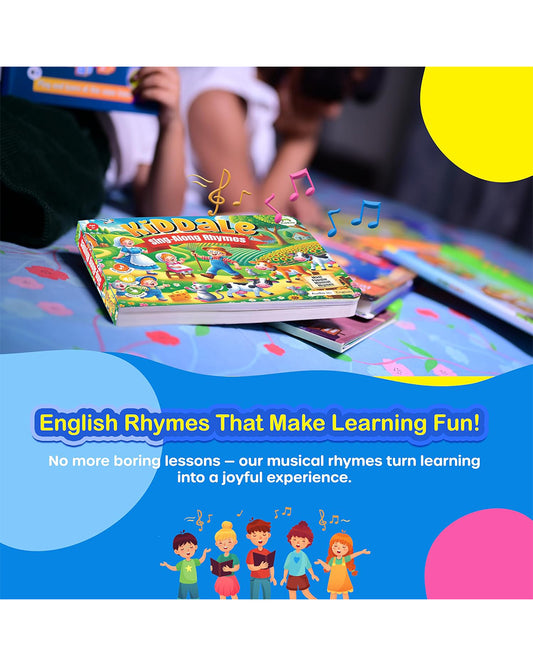 Kiddale Sing Along Rhymes Sound Book-10 Beloved Rhymes-Learning & Educational Toys-12M+