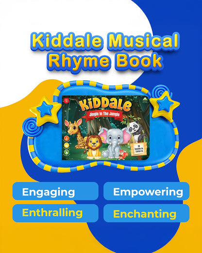 Kiddale Jingle In The Jungle Sound Book-16 Wild Rhymes-Learning & Educational Toys-12M+