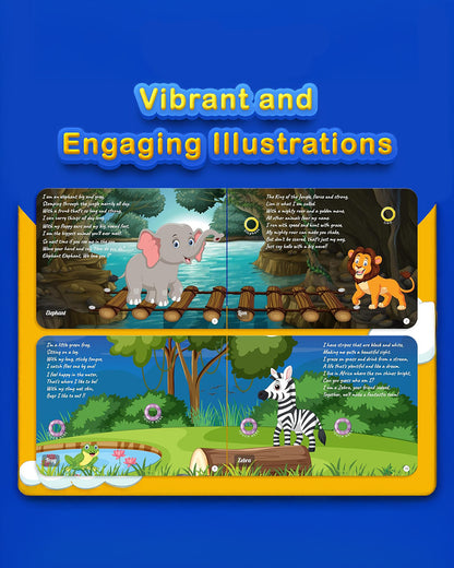 Kiddale Jingle In The Jungle Sound Book-16 Wild Rhymes-Learning & Educational Toys-12M+