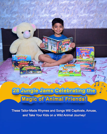 Kiddale Jingle In The Jungle Sound Book-16 Wild Rhymes-Learning & Educational Toys-12M+