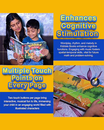 Kiddale Jingle In The Jungle Sound Book-16 Wild Rhymes-Learning & Educational Toys-12M+