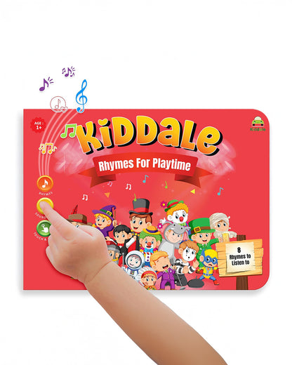 Kiddale Rhymes For Playtime Sound Book-8 Timeless English Rhymes-Learning & Educational Toys-12M+
