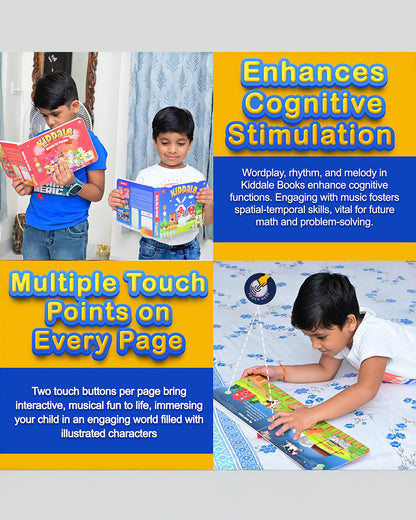 Kiddale Rhymes For Playtime Sound Book-8 Timeless English Rhymes-Learning & Educational Toys-12M+