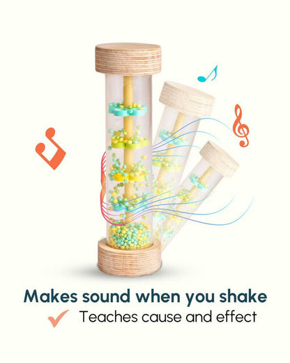 Curious Cub Rainmaker Rattle Toy-Easy to Grasp-For Infants