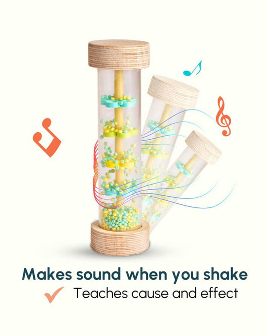 Curious Cub Rainmaker Rattle Toy-Easy to Grasp-For Infants