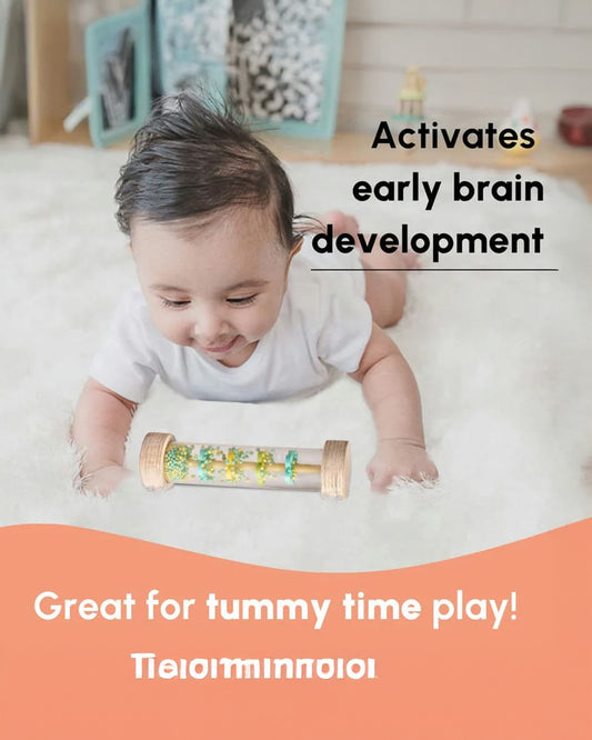 Curious Cub Rainmaker Rattle Toy-Easy to Grasp-For Infants