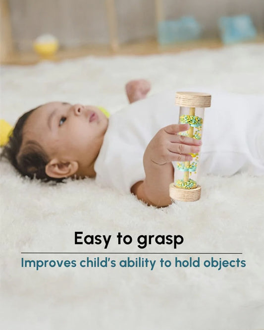 Curious Cub Rainmaker Rattle Toy-Easy to Grasp-For Infants