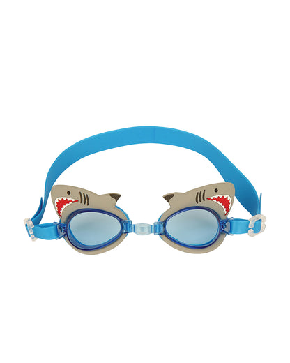 Stephen Joseph Blue Swim Goggles-Solid-For Infants