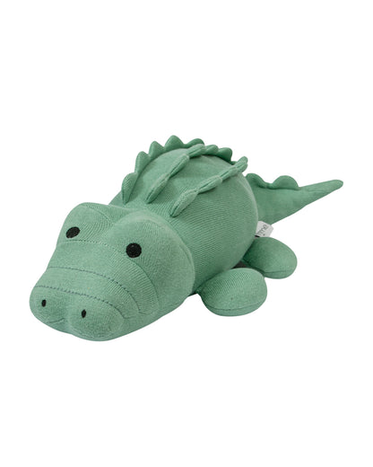 Pomme Crocodile Knitted Soft Toy-Easy Washable-Plush Cuddly Toy For Newborn