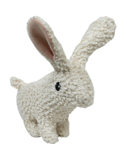 Pomme Rabbit Knitted Soft Toy-Easy Washable-Plush Cuddly Toy For Newborn
