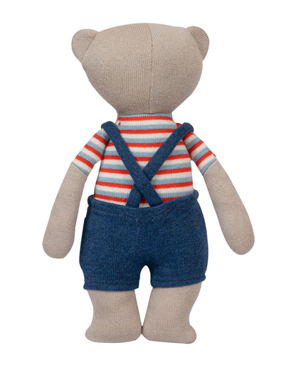 Pomme Tuffy Multicolor Knitted Stuffed Soft Toy-Plush Cuddly Toy For Newborn