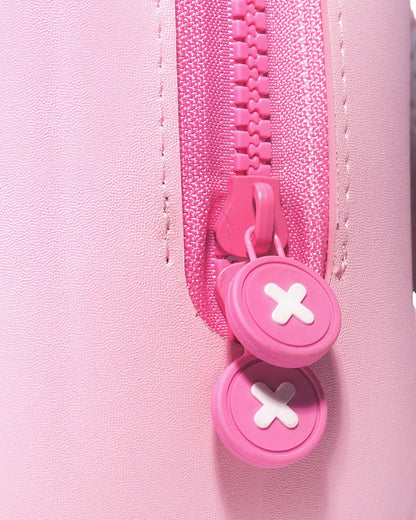 Very Peri Cute Bear Ears Backpack-Pink-Adjustable Shoulder Straps-Preschool Nursery Travel Bag