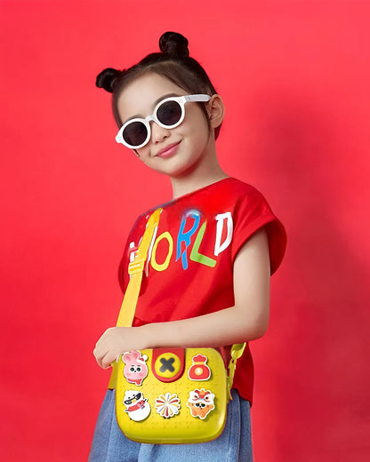 Very Peri Yellow Sling Bag-Daypack-EVA-For Infants