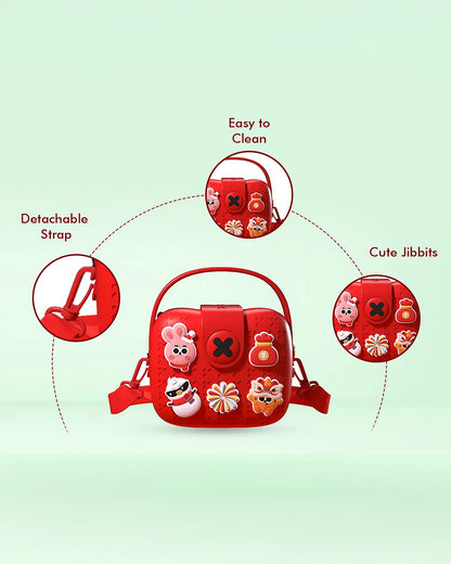 Very Peri Red Sling Bag-Daypack-EVA-For Infants