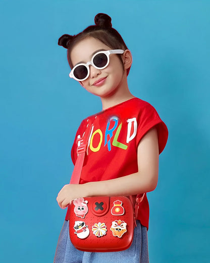 Very Peri Red Sling Bag-Daypack-EVA-For Infants
